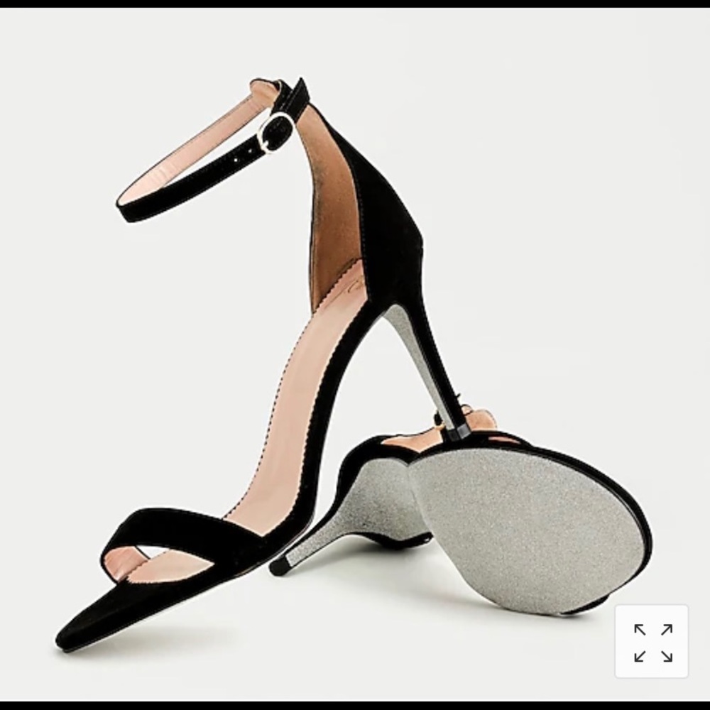 NIB. Made in Italy.Black suede sandals size 36